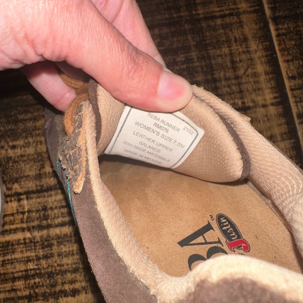 Justin Reba Western Sneakers size 7.5 - Picture 5 of 6